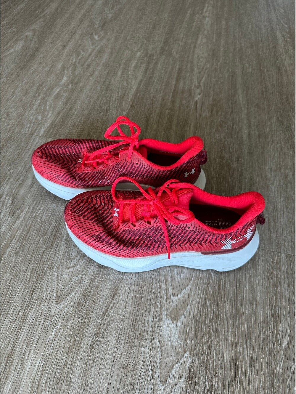 Under Armor Red Knit Running Shoes